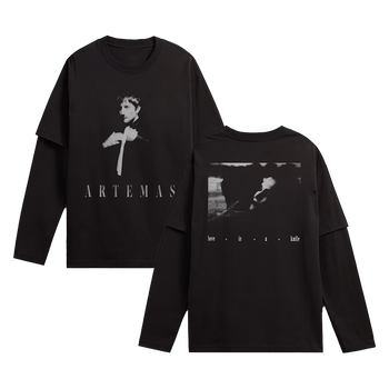 Love Is A Knife Twofer T-Shirt Black Love Is A Knife Twofer T-Shirt Black